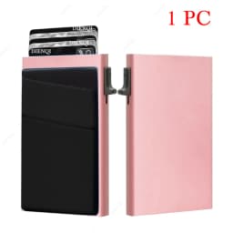 Slim Business Card Holder Rfid Minimalist Smart Wallet Pop Up Metal Box Credit Bank Visit Cardholder Case Porte Carte De Visite