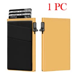 Slim Business Card Holder Rfid Minimalist Smart Wallet Pop Up Metal Box Credit Bank Visit Cardholder Case Porte Carte De Visite