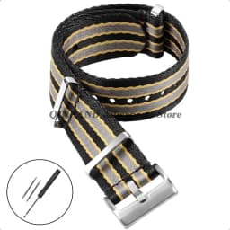 Nylon Watchbands for Omega 007 for Seamaster 300 60s French Army Watch Straps 20mm Canvas Replacement Bracelets Sport Wristbelts