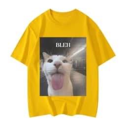 Bleh Funny Cat Meme Graphic Printed T Shirts Women Clothing Fashion Trend T-shirts Summer Casual Short Sleeve Clothing