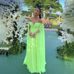 Elegant Light Green Evening Dresses Off The Shoulder Draped Pleated Elegant Party Dress Modern Prom Gowns Customized فساتين