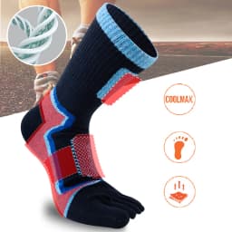 Sports Toe Socks Compression Running Socks Breathable Sweat-Absorbing Comfortable Thick Endurable Outdoor Fitness 5 Finger Socks