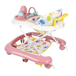 3 In 1 Baby Walker, Foldable Baby Walker With Awning, Baby Walker From 6 Months With 360° Wheels, Feeding Tray And Play Center