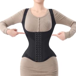 MiiOW U-shaped Waist Trainer Corset Women Shaper Waist Trainer Steel Bone Abdomen Beautiful Back Belt Women's Tank Top Shapewear