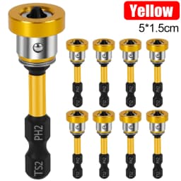 Magnetic Plasterboard Positioning Batch Head Screwdriver Bit Drilling Tools PH2 Hex Shank Drywall Locating Screw Bits Set 50mm