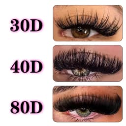 200Pcs DIY Personal Lashes 40P Eyelash Cluster Natural Look Wispy Lashes 9-16MM D Curly Hair Personal Clusters Lashes Fluffy