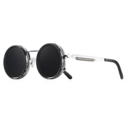 CRIXALIS Polarized Round Sunglasses ND9 Adjustable Dimming Men Women Retro Punk Men's Fishing Eyeglasses Outdoor Shades UV400