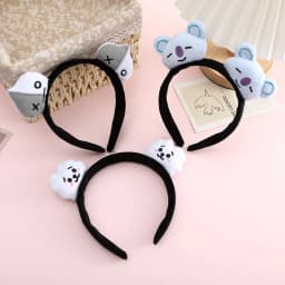 BT21 koya RJ Shooky Man Tata Chimmy Cooky Creative Cartoon Cute Doll Headband Secondary Animation Peripheral Decoration Headband