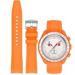 Band for Omega X Swatch Moonswatch Speedmaster 20mm 22mm Universal Curved end No Gap Bracelet for Rolex SEIKO Band For Men Women