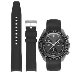 Band for Omega X Swatch Moonswatch Speedmaster 20mm 22mm Universal Curved end No Gap Bracelet for Rolex SEIKO Band For Men Women