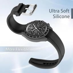Band for Omega X Swatch Moonswatch Speedmaster 20mm 22mm Universal Curved end No Gap Bracelet for Rolex SEIKO Band For Men Women