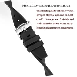 Band for Omega X Swatch Moonswatch Speedmaster 20mm 22mm Universal Curved end No Gap Bracelet for Rolex SEIKO Band For Men Women