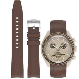 Band for Omega X Swatch Moonswatch Speedmaster 20mm 22mm Universal Curved end No Gap Bracelet for Rolex SEIKO Band For Men Women