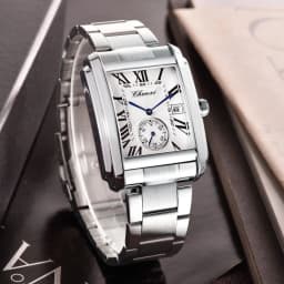 CHENXI 8216 Quartz Watches Fashion Simple Business Simple Silvery Stainless Steel Strap Wristwatches for Men Relógios Masculino