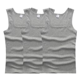Hot Men's Tank Tops Fitness Vest Basic Elastic Sleeveless T-shirt Cotton Bodybuilding Man Clothing 3pcs/set Gym Clothing Man