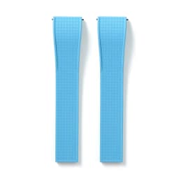Fluoro Rubber Watch Band FKM Tropic Strap 18/19/20/21/22mm Folding Buckle Quick Release Cut to Size Bracelet for Men Women