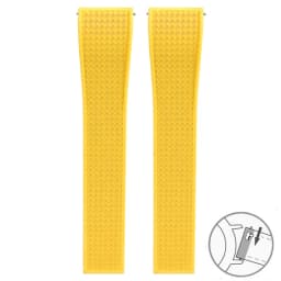 Fluoro Rubber Watch Band FKM Tropic Strap 18/19/20/21/22mm Folding Buckle Quick Release Cut to Size Bracelet for Men Women