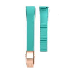 Fluoro Rubber Watch Band FKM Tropic Strap 18/19/20/21/22mm Folding Buckle Quick Release Cut to Size Bracelet for Men Women