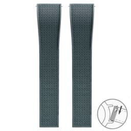 Fluoro Rubber Watch Band FKM Tropic Strap 18/19/20/21/22mm Folding Buckle Quick Release Cut to Size Bracelet for Men Women