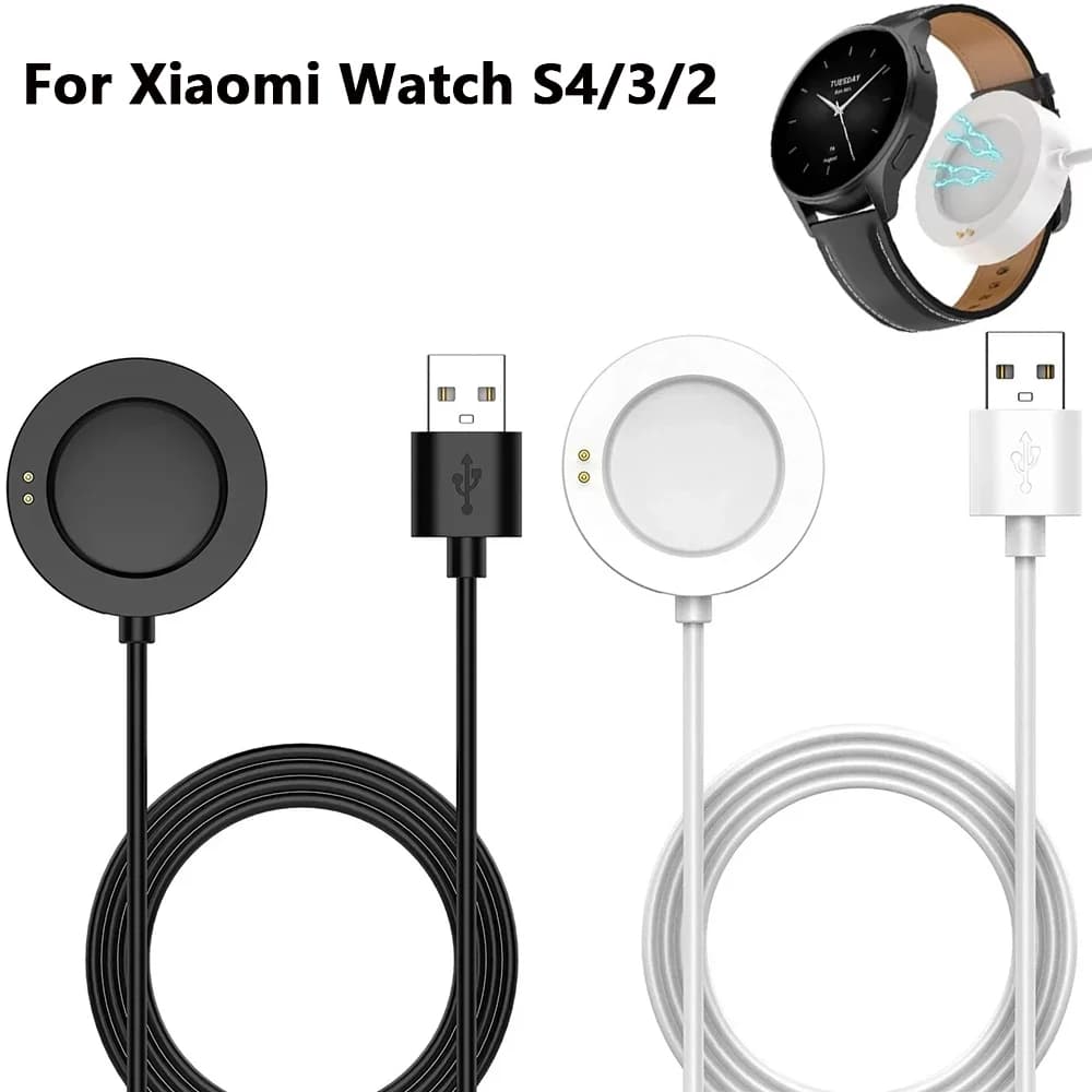 Magnetic Charger 100cm USB Cable Compatible with Xiaomi Watch S4 S3 S2 & Watch 2 Pro Fast Charging Smart Watch Accessories