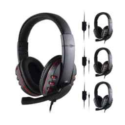 Headphones 3.5mm Wired Gaming Headset Earphones Music For PS4 Play Station 4 Game PC Chat Computer With Microphone