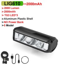 NEWBOLER Bicycle Light Front 10000mAh Bike Light 6000Lumen Waterproof Flashlight USB Charging MTB Road Cycling Lamp Accessories