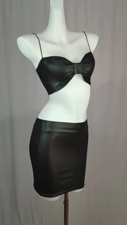Black Slim Imitation Leather Pencil Mini Skirt High Waist Sexy Fashion Korean Short Skirts Women Wholesale Summer Sweet