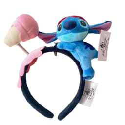 Disney Mickey Mouse Ear Headband Amusement Park Hair Hoop Fish Scale Sequin Mesh Party Headwear Girl Toy Birthday
