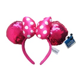 Disney Mickey Mouse Ear Headband Amusement Park Hair Hoop Fish Scale Sequin Mesh Party Headwear Girl Toy Birthday