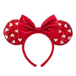 Disney Mickey Mouse Ear Headband Amusement Park Hair Hoop Fish Scale Sequin Mesh Party Headwear Girl Toy Birthday