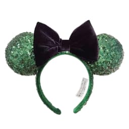 Disney Mickey Mouse Ear Headband Amusement Park Hair Hoop Fish Scale Sequin Mesh Party Headwear Girl Toy Birthday