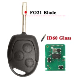 jingyuqin 3 Buttons Remote Key Fob 315Mhz 433MHz 4D60 ID63 Chip For Ford Mondeo Focus Fusion Fiesta Galaxy Transit Full Car Key