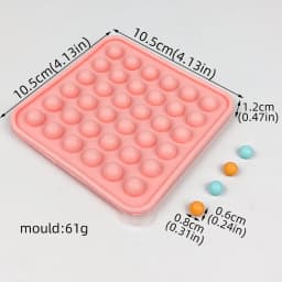 Porous Round Candy Chocolate Silicone Mold with Lid DIY Fondant Pudding Ice Cube Mould Valentine's Day Party Wedding Cake Decor
