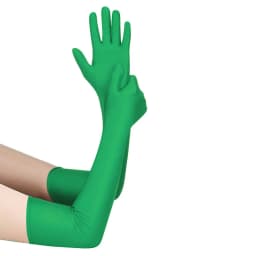 52CM Women Elegant Solid Spandex Thin Soft Stretch Sun Protection Stage Performance Driving Riding Cosplay Party Long Gloves