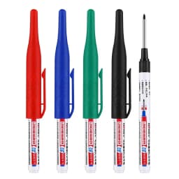 4Pcs/Set Long Nib Head Markers 30mm Deep Hole Multi-Purpose Perforating Pen for Metal Waterproof Woodworking Bathroom Decoration