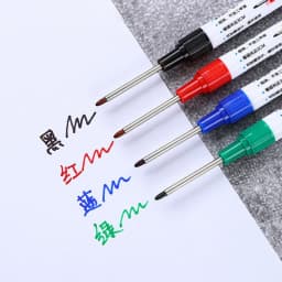 4Pcs/Set Long Nib Head Markers 30mm Deep Hole Multi-Purpose Perforating Pen for Metal Waterproof Woodworking Bathroom Decoration