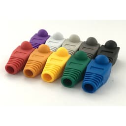 100 Pcs Mixed Color CAT5E CAT6 RJ45 Ethernet Network Cable Strain Relief Boots Cable Connector Plug Cover