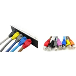 100 Pcs Mixed Color CAT5E CAT6 RJ45 Ethernet Network Cable Strain Relief Boots Cable Connector Plug Cover