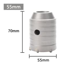 1Pc 30-150mm Drilling Crown for Concrete Wall Hole Saw SDS PLUS Hammer Drill Bit Set with Round Shaft Cement Stone Cutter Tool