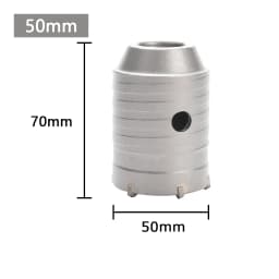 1Pc 30-150mm Drilling Crown for Concrete Wall Hole Saw SDS PLUS Hammer Drill Bit Set with Round Shaft Cement Stone Cutter Tool