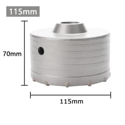 1Pc 30-150mm Drilling Crown for Concrete Wall Hole Saw SDS PLUS Hammer Drill Bit Set with Round Shaft Cement Stone Cutter Tool