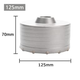 1Pc 30-150mm Drilling Crown for Concrete Wall Hole Saw SDS PLUS Hammer Drill Bit Set with Round Shaft Cement Stone Cutter Tool