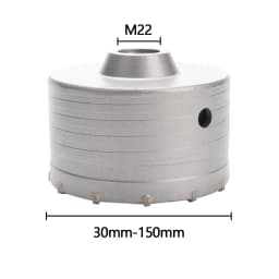 1Pc 30-150mm Drilling Crown for Concrete Wall Hole Saw SDS PLUS Hammer Drill Bit Set with Round Shaft Cement Stone Cutter Tool