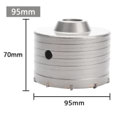 1Pc 30-150mm Drilling Crown for Concrete Wall Hole Saw SDS PLUS Hammer Drill Bit Set with Round Shaft Cement Stone Cutter Tool