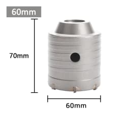 1Pc 30-150mm Drilling Crown for Concrete Wall Hole Saw SDS PLUS Hammer Drill Bit Set with Round Shaft Cement Stone Cutter Tool