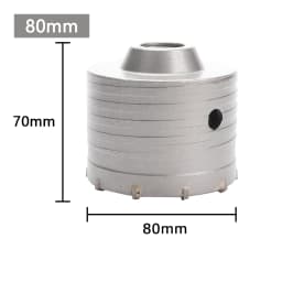 1Pc 30-150mm Drilling Crown for Concrete Wall Hole Saw SDS PLUS Hammer Drill Bit Set with Round Shaft Cement Stone Cutter Tool