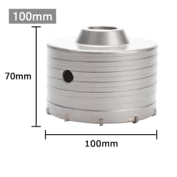 1Pc 30-150mm Drilling Crown for Concrete Wall Hole Saw SDS PLUS Hammer Drill Bit Set with Round Shaft Cement Stone Cutter Tool