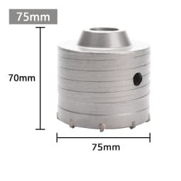 1Pc 30-150mm Drilling Crown for Concrete Wall Hole Saw SDS PLUS Hammer Drill Bit Set with Round Shaft Cement Stone Cutter Tool