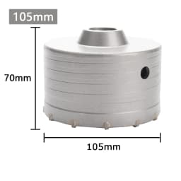 1Pc 30-150mm Drilling Crown for Concrete Wall Hole Saw SDS PLUS Hammer Drill Bit Set with Round Shaft Cement Stone Cutter Tool