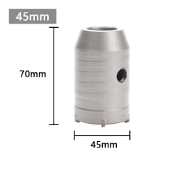 1Pc 30-150mm Drilling Crown for Concrete Wall Hole Saw SDS PLUS Hammer Drill Bit Set with Round Shaft Cement Stone Cutter Tool